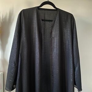Elegant Black Shimmer Abaya